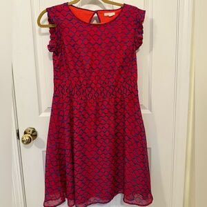 Tulle x Anthropologie Pink and Blue Casual Dress